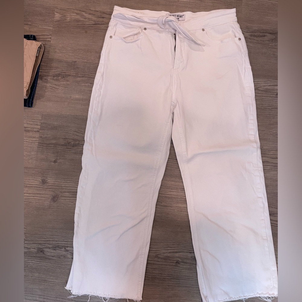 Velvet Heart Women's Cream Boyfriend Jeans